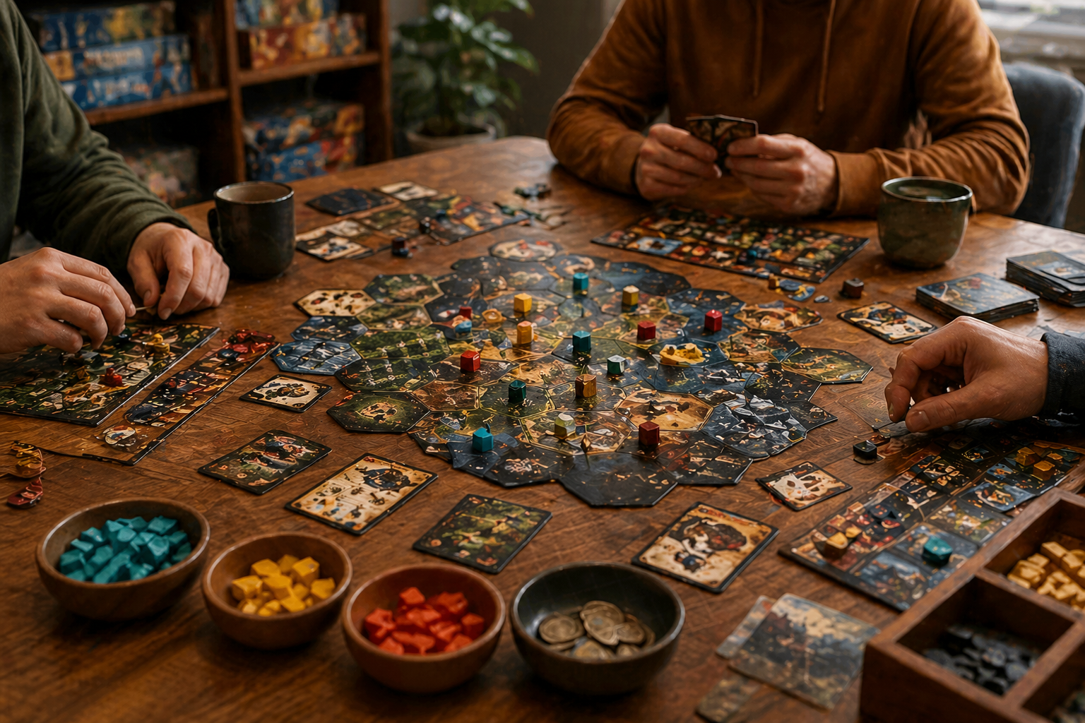 Small group tabletop board games session